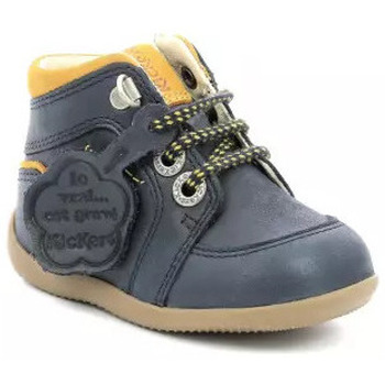 Chaussures Garçon Boots Kickers BINS MOUNTAIN MARINE CAMEL Bleu