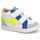 Chaussures Garçon Boots Shoo Pom BOUBA SCRATCH ARROW NAPA WHITE/BLUE/ORANGE Blanc