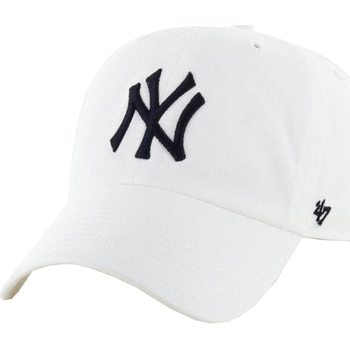 Accessoires textile Homme Casquettes '47 Brand New York Yankees MLB Clean Up 00b07 Cap Blanc