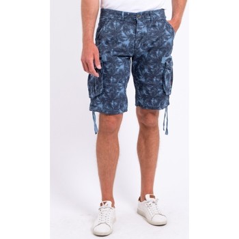 Vêtements Shorts / Bermudas Ritchie Bermuda battle motifs BUZET Bleu