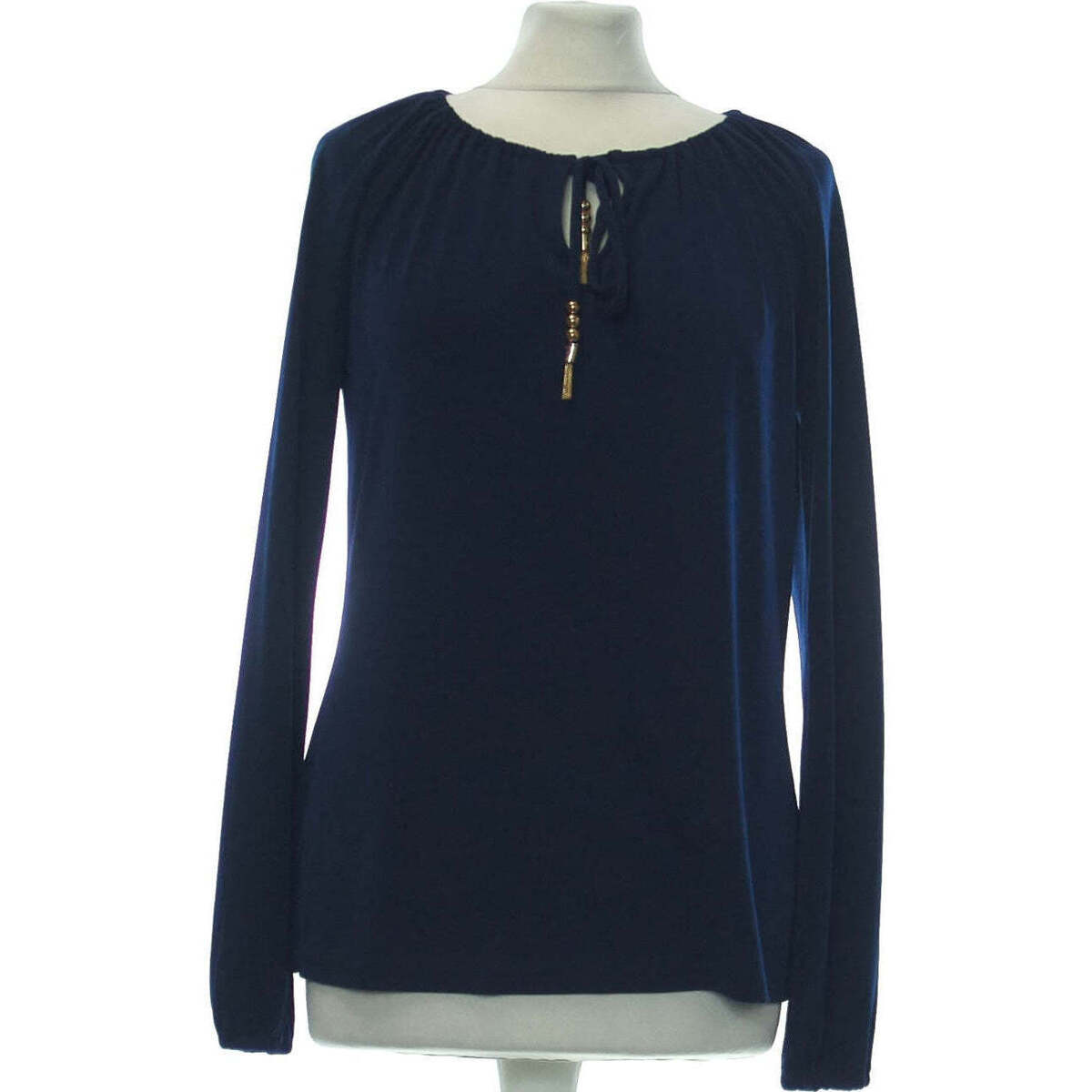 Vêtements Femme Tops / Blouses se mesure horizontalement à lendroit le plus fort blouse  36 - T1 - S Bleu Bleu