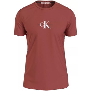 Vêtements Homme T-shirts & Polos Calvin Klein Jeans T Shirt Homme  Ref 56971 XLN Terracotta Rouge