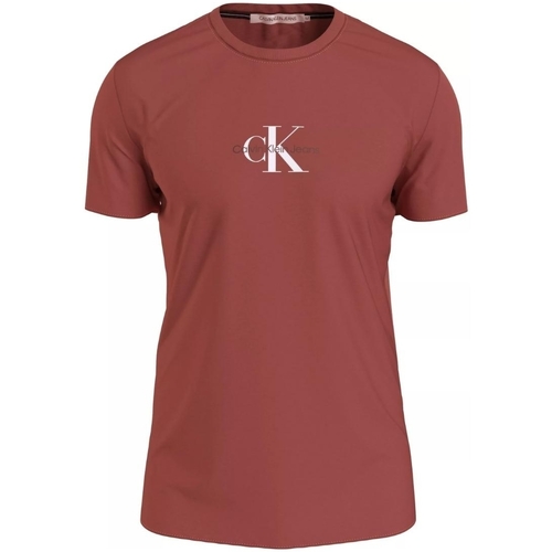 Vêtements Homme T-shirts & Polos Calvin Klein Volley JEANS T Shirt Homme  Ref 56971 XLN Terracotta Rouge