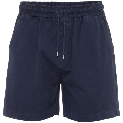 Vêtements Shorts / Bermudas Colorful Standard Short en twill  Organic navy blue Bleu