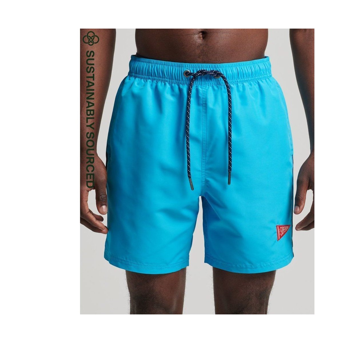 Vêtements Homme Maillots / Shorts de bain Superdry M3010188A VARSITY SMINSHORT-BVT BEACH BLUE Bleu