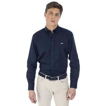 Vêtements Homme Chemises manches longues Pochettes / Sacoches  Bleu