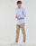 Vêtements Homme Chemises manches longues Polo Ralph Lauren LONG SLEEVE-SPORT SHIRT Bleu / Blanc