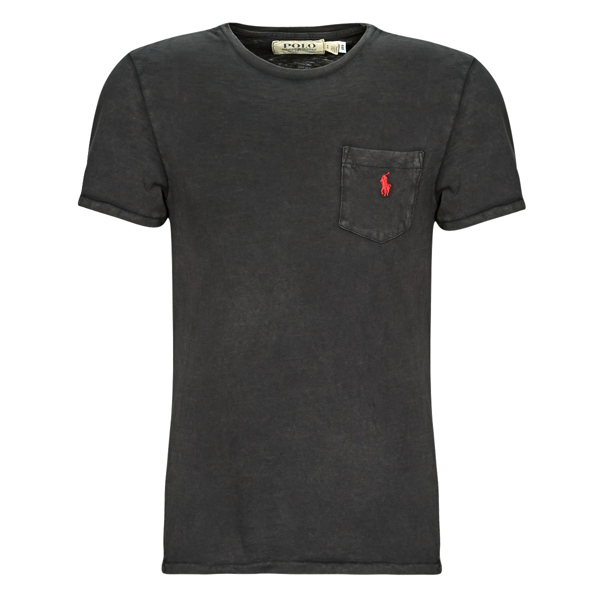 Vêtements Homme T-shirts manches courtes Лонгслив polo ralph lauren джемпер T-SHIRT AJUSTE AVEC POCHE EN COTON Noir