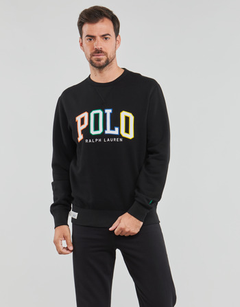 Vêtements Homme Sweats Polo Ralph Lauren LSCNM4-LONG SLEEVE-SWEATSHIRT Noir / Multicolore