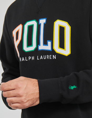 Polo Ralph Lauren LONG SLEEVE-SWEATSHIRT Noir / Multicolore