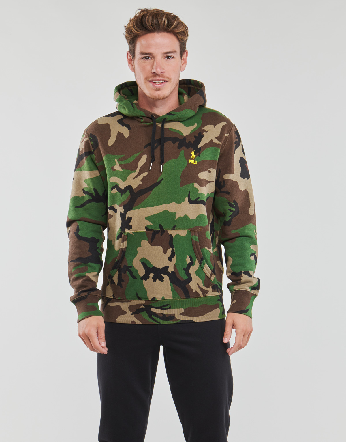Vêtements Homme Sweats 40-5 Polo Ralph Lauren LONG SLEEVE-SWEATSHIRT Kaki camouflage