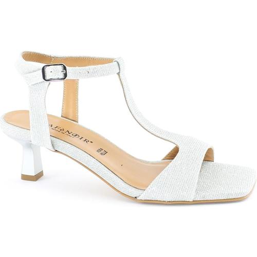 Chaussures Femme Sandales et Nu-pieds Café Noir CAF-RRR-ND9010-L001 Argenté