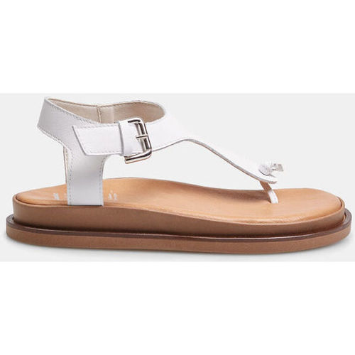 Chaussures Femme Sandales et Nu-pieds Bata Sandales plates entre-doigt Famme Blanc