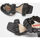 Chaussures Femme Sandales et Nu-pieds Bata Sandales avec bride froncée et talon Noir