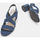 Chaussures Femme Sandales et Nu-pieds Bata Sandales tressées à talon large Famme Bleu