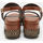 Chaussures Femme Sandales et Nu-pieds Bata Sandales compensées effet cuir brut Marron