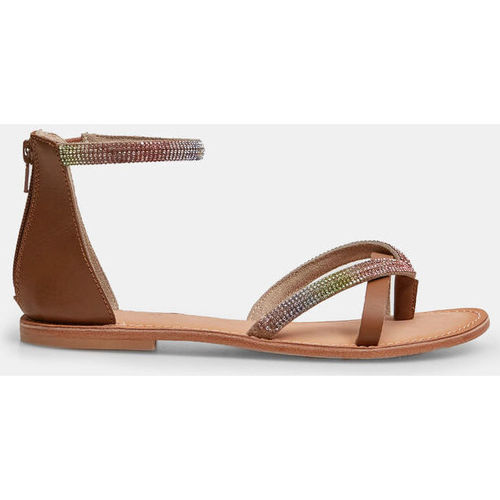 Bata Sandales plates bijou avec bride cheville et strass Famme Multicolore  - Chaussures Sandale Femme 64,99 €