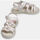 Chaussures Sandales et Nu-pieds Bubblegummers Sandales fille avec fleurs appliquées Blanc