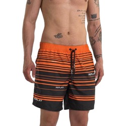 Vêtements butterfly-print Shorts / Bermudas Replay LM110373652 Orange
