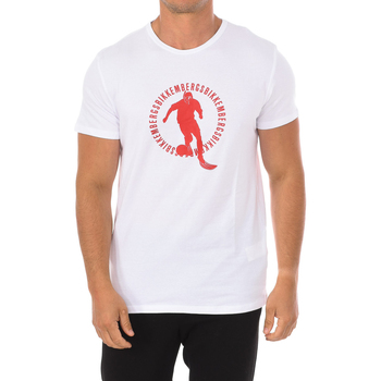 Vêtements Homme T-shirts manches courtes Bikkembergs BKK1MTS02-WHITE Blanc
