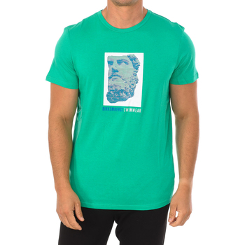 Vêtements Homme T-shirts manches courtes Bikkembergs BKK1MTS03-GREEN Vert