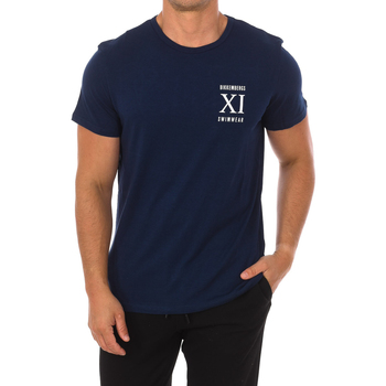 Vêtements Homme T-shirts manches courtes Bikkembergs BKK1MTS05-NAVY Bleu