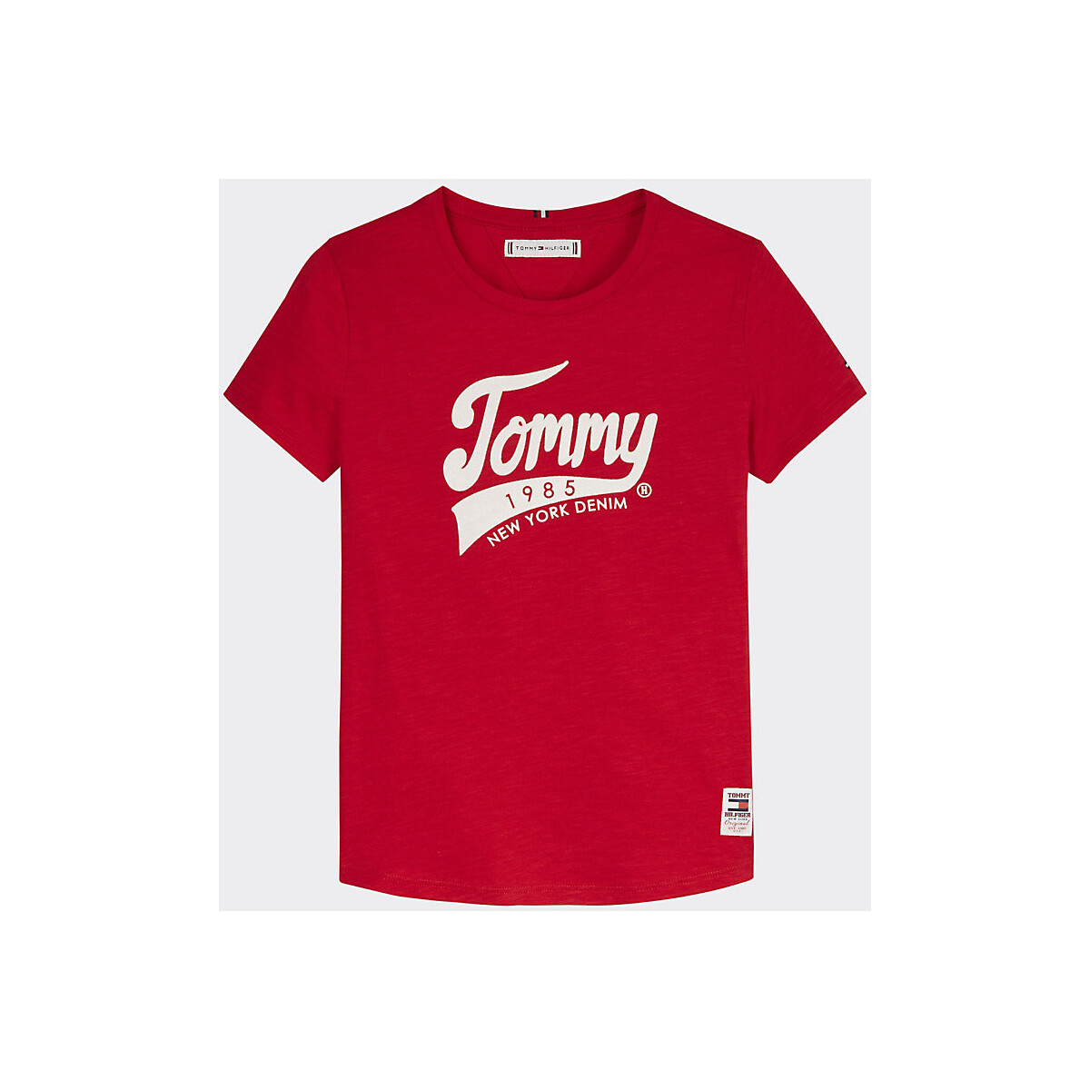 Vêtements Fille T-shirts & Polos Tommy Hilfiger KG0KG04960 1985 TEE-XA9 RACING RED Rouge