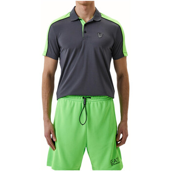 Vêtements Homme T-shirts & Polos sweatsuit with logo emporio armani jumpsuit Polo Gris
