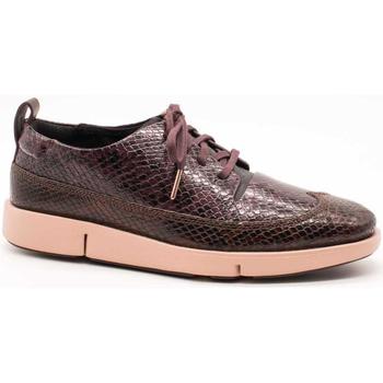 Chaussures Femme Baskets mode Clarks  Rouge
