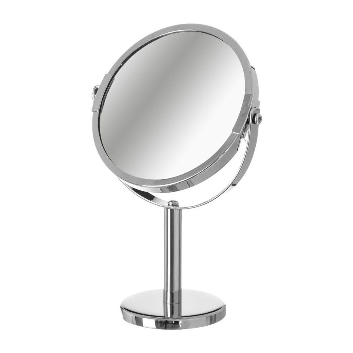 Maison & Déco Miroirs Unimasa Miroir rond à poser sur pied 21.5 cm Argenté