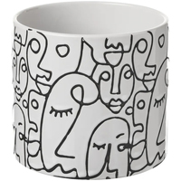 Maison & Déco Vases / caches pots d'intérieur Unimasa Cache pot en céramique blanche Arty Blanc