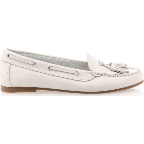 Women Class Mocassins / chaussures bateau Femme Blanc Blanc