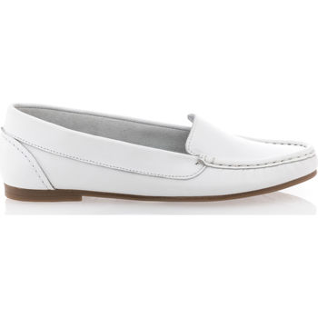 Chaussures Femme Mocassins Simplement B Mocassins / chaussures bateau Femme Blanc Blanc