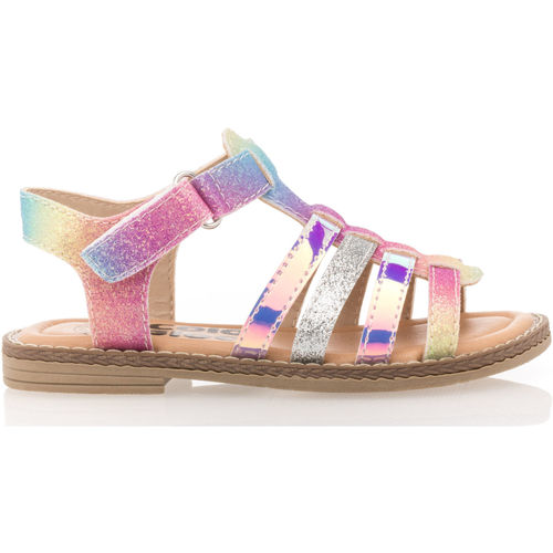 Chaussures Fille Bouts de canapé / guéridons Color Block Sandales / nu-pieds Fille Multicouleur Multicolore