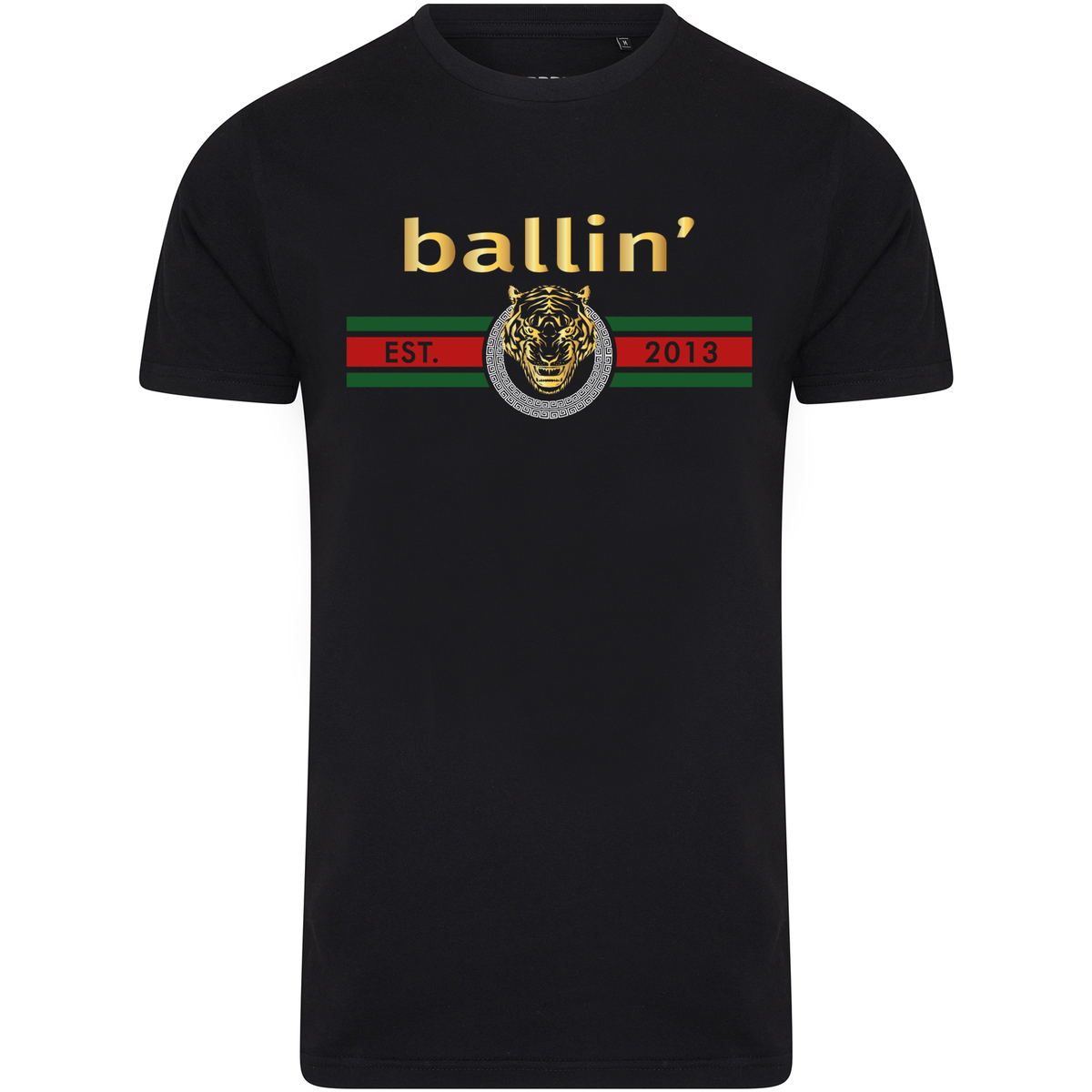 Vêtements Homme T-shirts manches courtes Ballin Est. 2013 Tiger Lines Turtleneck Shirt Noir
