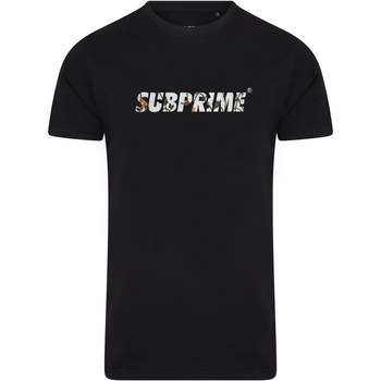 Vêtements T-shirts manches courtes Subprime Shirt Flower Black Noir