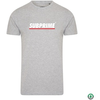 Vêtements T-shirts manches courtes Subprime Shirt Stripe Grey Gris
