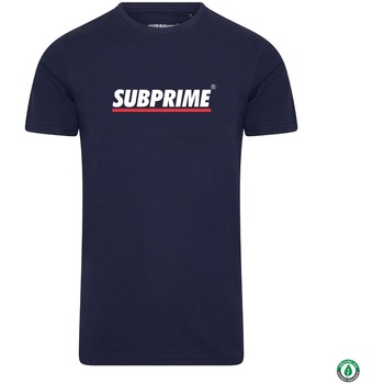 Vêtements T-shirts manches courtes Subprime Shirt Stripe Navy Bleu
