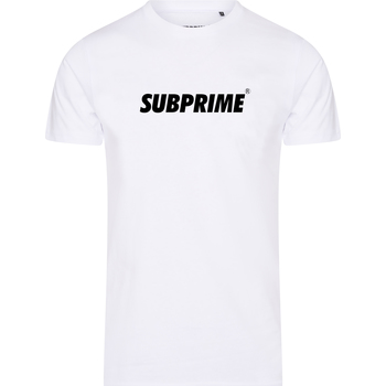 Vêtements Homme T-shirts manches courtes Subprime Shirt Chest Logo Grey Blanc