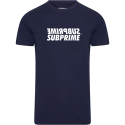 Vêtements Homme T-shirts Selected manches courtes Subprime Shirt Mirror Navy Bleu