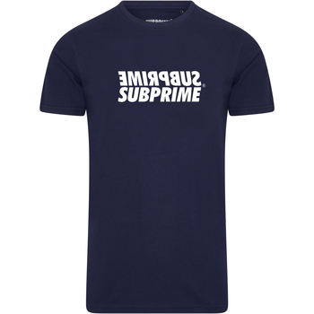 Vêtements Homme T-shirts manches courtes Subprime Shirt Mirror Navy Bleu