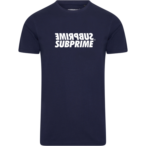 Vêtements Homme T-shirts manches courtes Subprime Shirt Mirror Navy Bleu