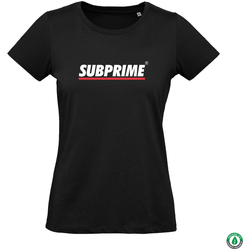 Vêtements Femme T-shirts Selected manches courtes Subprime Wmn Tee Stripe Black Noir