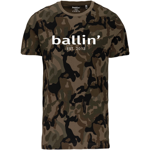 Vêtements Homme Pantoufles / Chaussons Ballin Est. 2013 Army Camouflage Shirt Vert