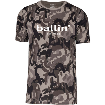Vêtements Homme T-shirts manches courtes Ballin Est. 2013 Grijs Camouflage Shirt Gris