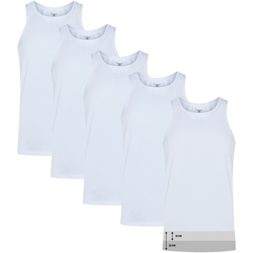 Vêtements Homme T-shirts manches als Cappuccino Italia 5-Pack Corrigerend Onderhemd Blanc