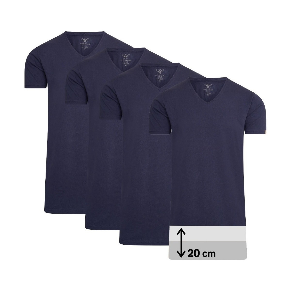 Vêtements Homme T-shirts manches courtes Cappuccino Italia 4-Pack T-shirts Bleu