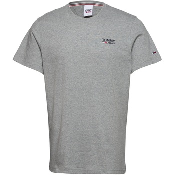 Vêtements Homme T-shirts manches courtes Tommy Jeans Logo Shirt Gris