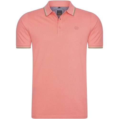 Vêtements Homme Polos manches courtes Mario Russo Tipped Polo Edward Rose