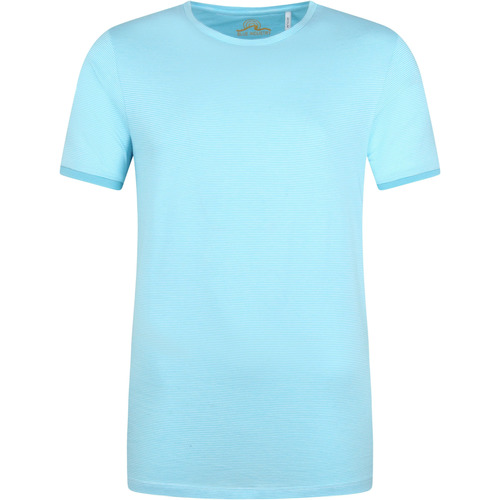 Vêtements Homme T-shirts & Polos Blue Industry M86 T-Shirt Rayures Bleu Bleu